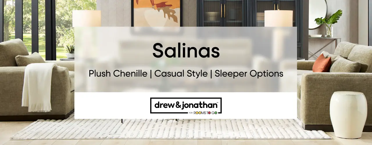 Salinas Plush Chenille Casual Style Sleeper Options by Drew & Jonathan for Rooms To Go featuring a sofa collection.