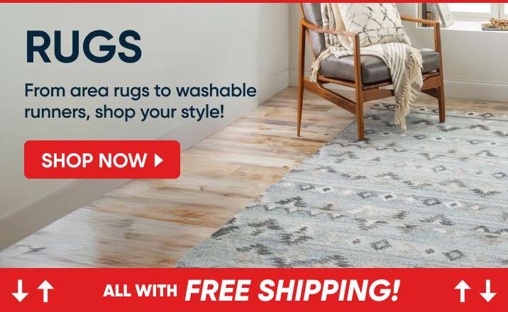 Rugs. From area rugs to washable runners, shop your style! Free shipping.
