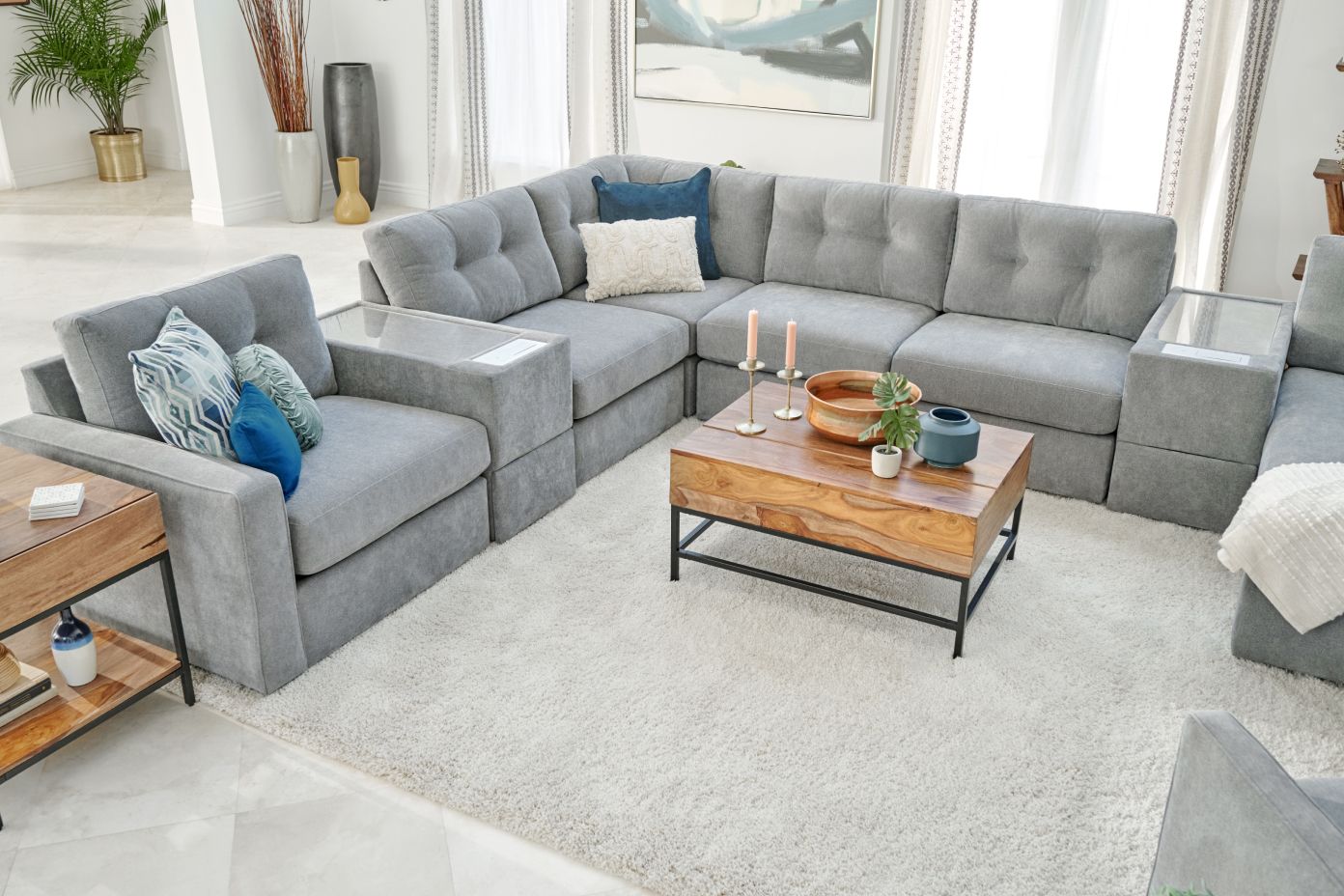 gray couch 