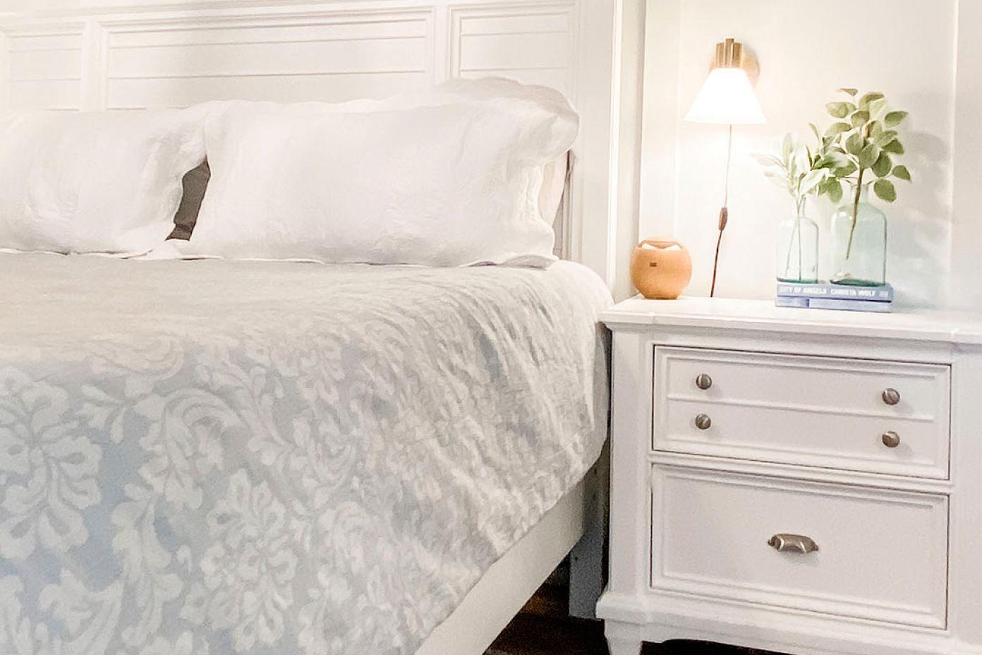 white nightstand