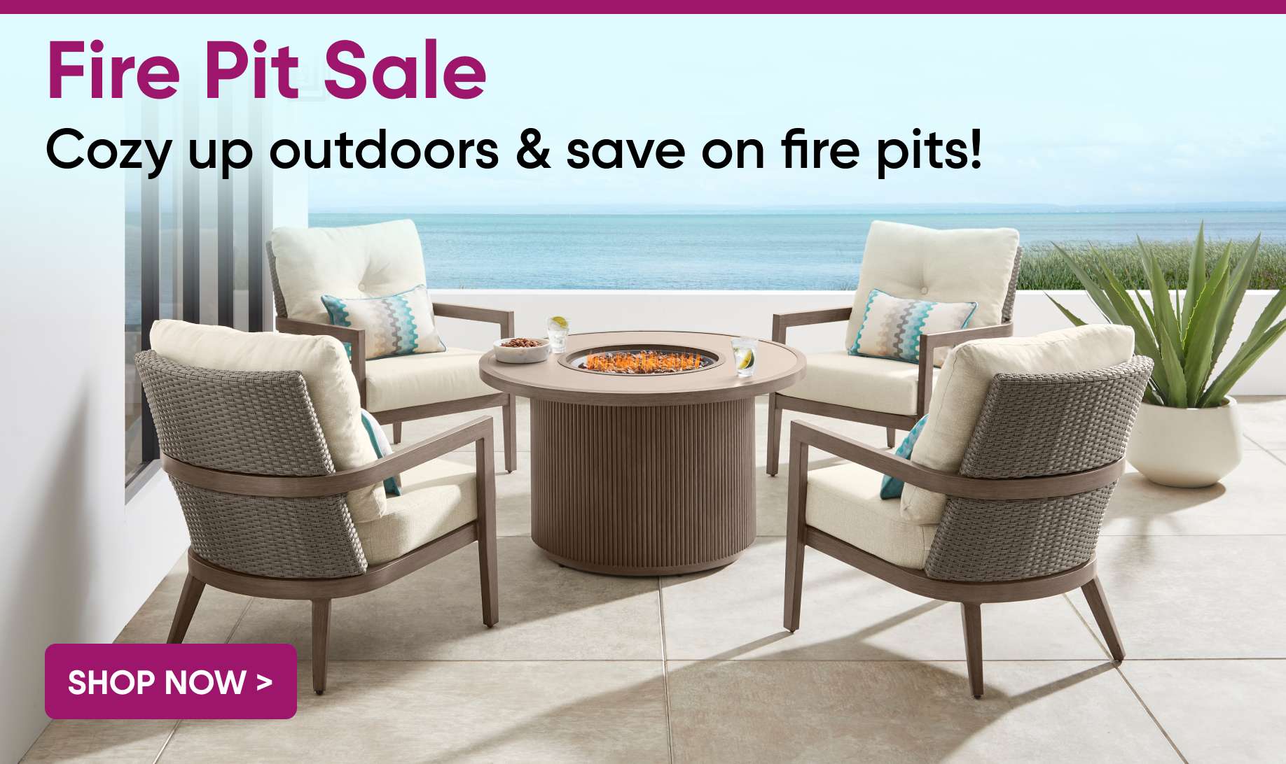 Fire Pit Sale. Cozy up outdoors & save on fire pits!