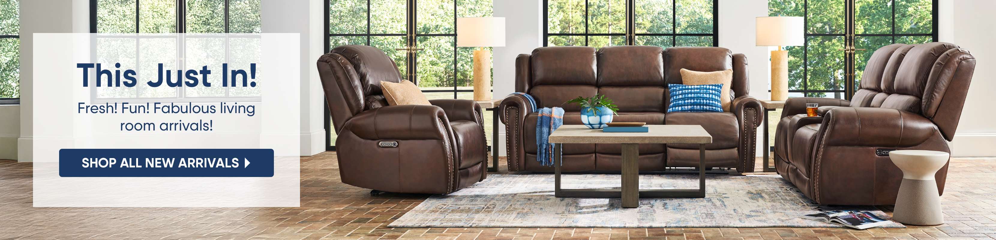 This Just In! Fresh! Fun! Fabulous living room arrivals! Shop all new arrivals.
