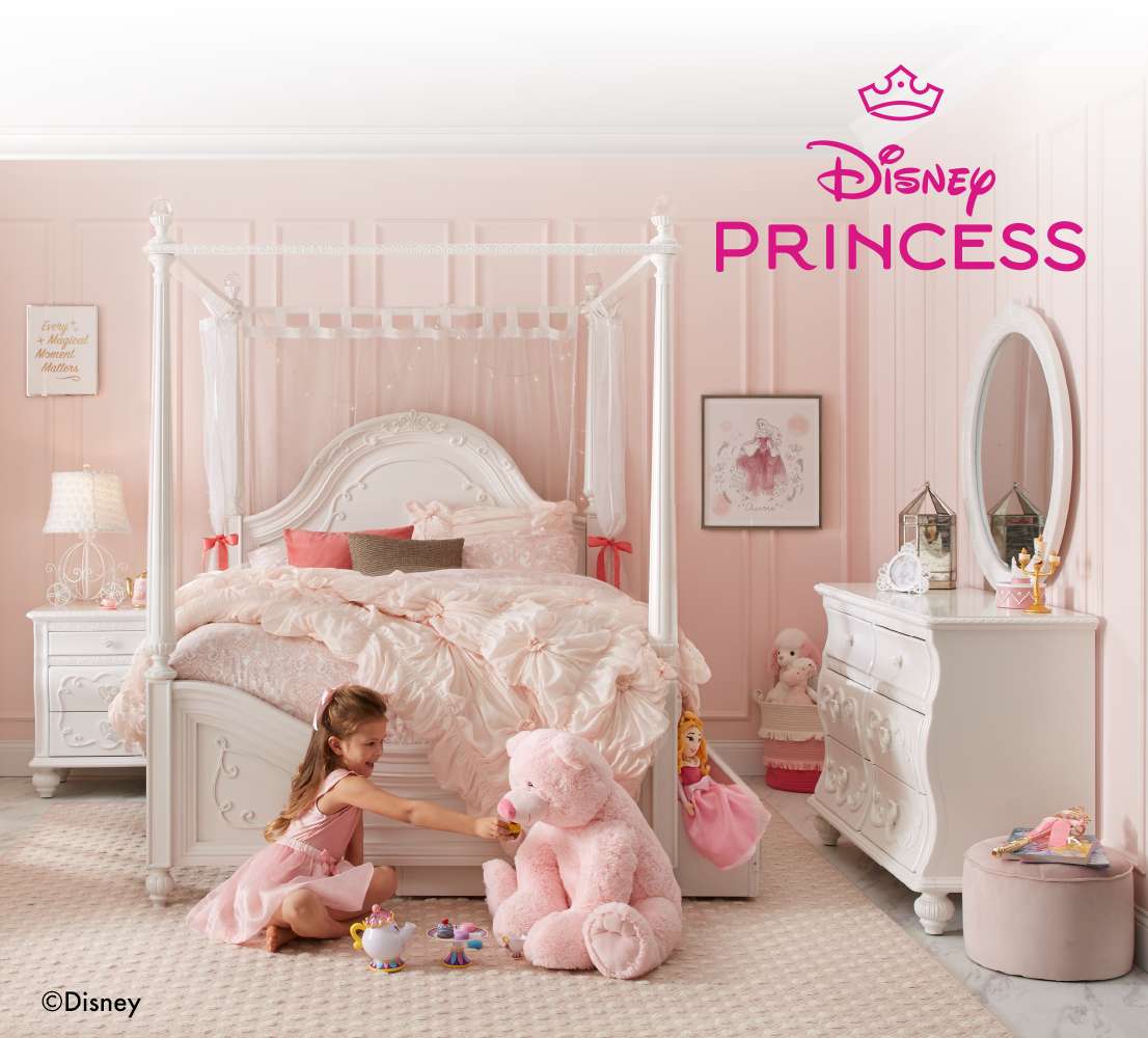 Disney Princess bedroom set.
