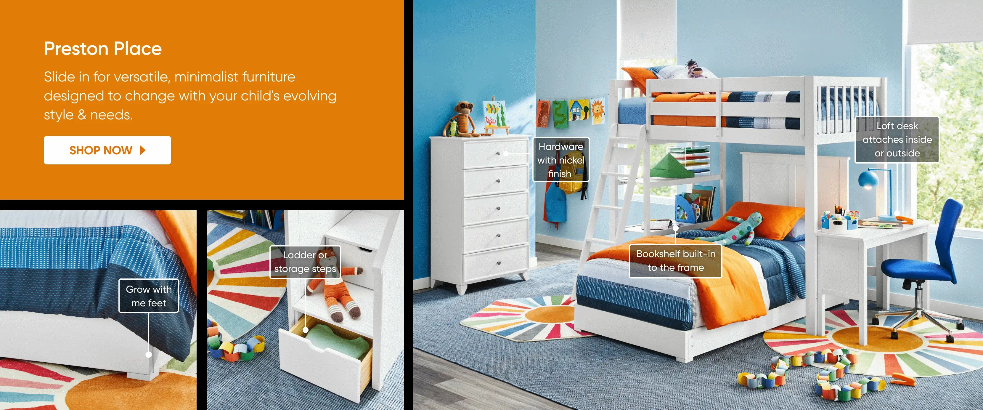 Preston Place: Slide in for versatile, minimalist furniture.
