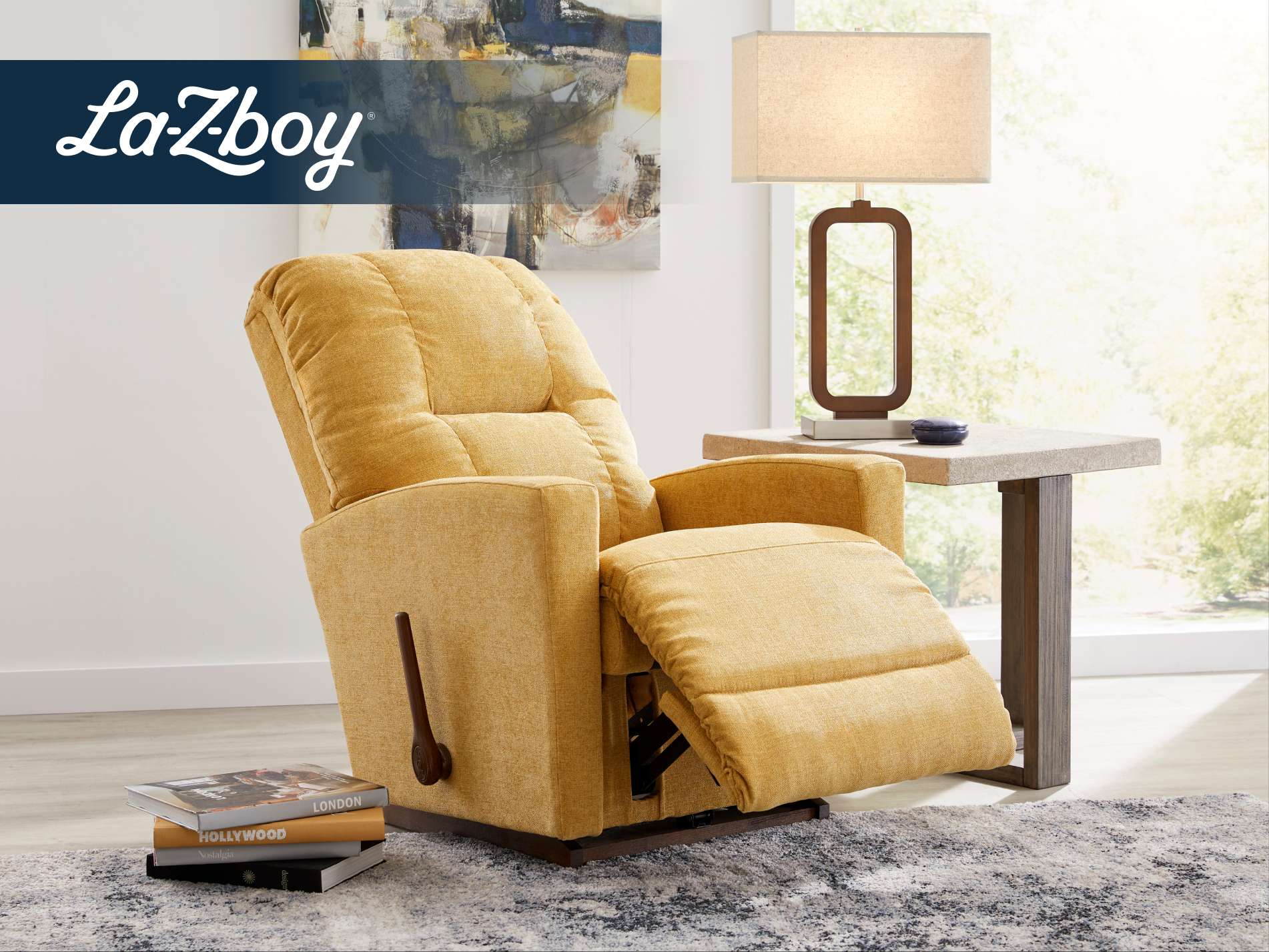 La-Z-boy recliner chair.
