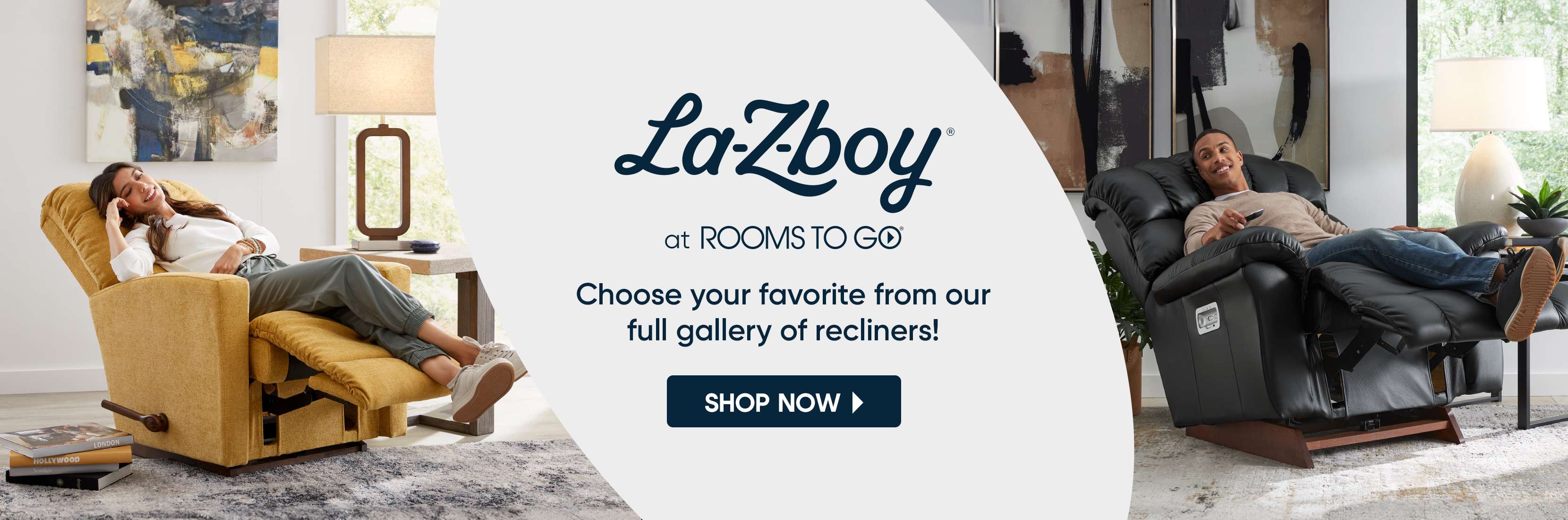 La-Z-Boy at Rooms To Go. Choose your favorite from our full gallery of recliners!