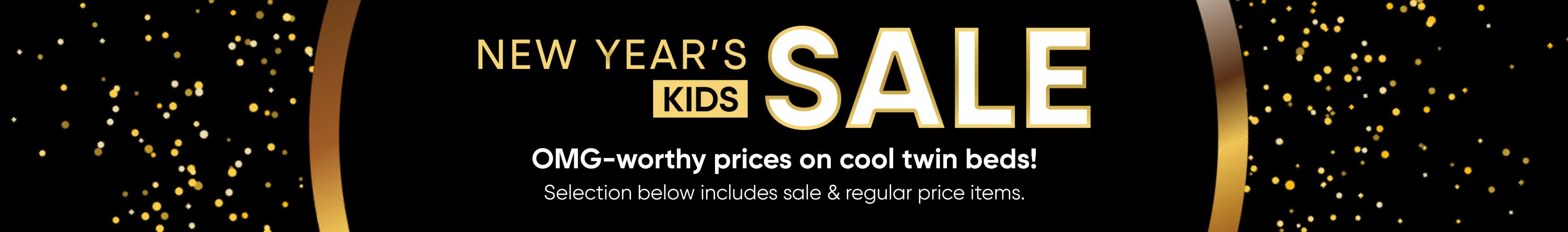 NEW YEAR'S SALE. OMG-worthy prices on cool twin beds!
