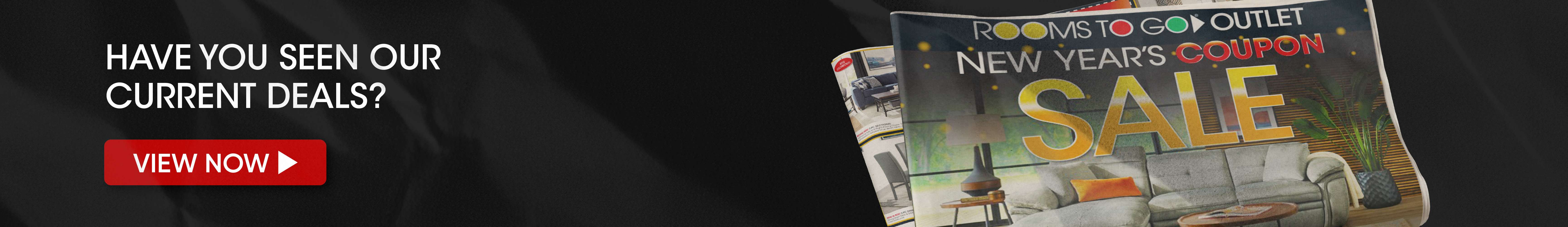 Have you seen our current deals? View Now. Rooms to Go Outlet New Year's Coupon Sale.
