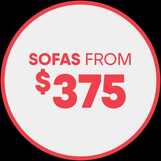 SOFAS FROM $375
