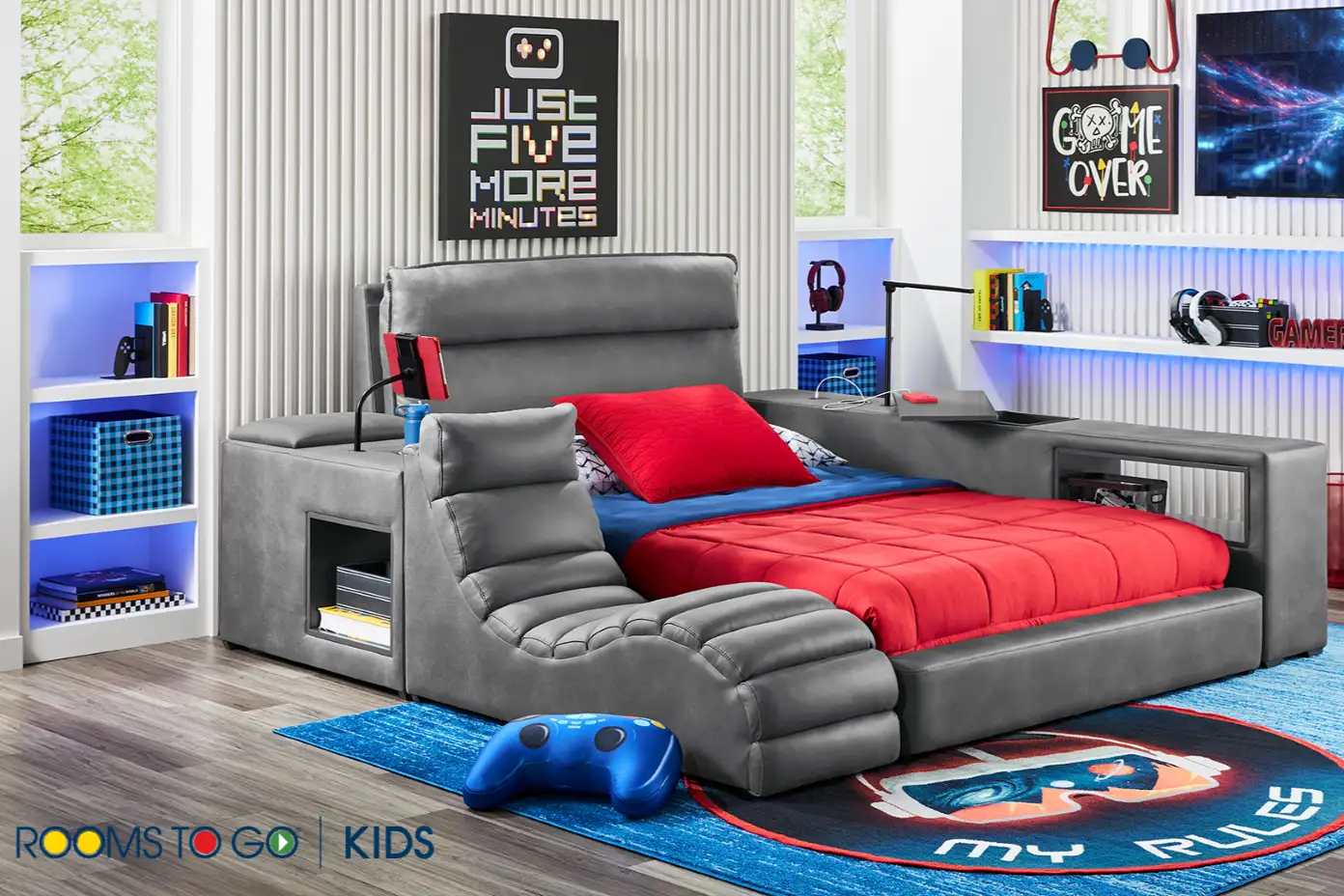 Rooms To Go Kids gaming bed.

