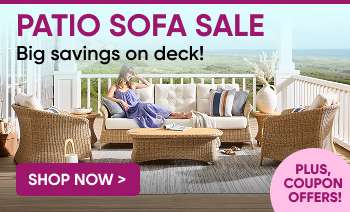Patio sofa sale: Big savings on deck! Shop now.
