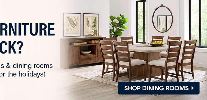 Furniture sale: Shop dining rooms for the holidays!