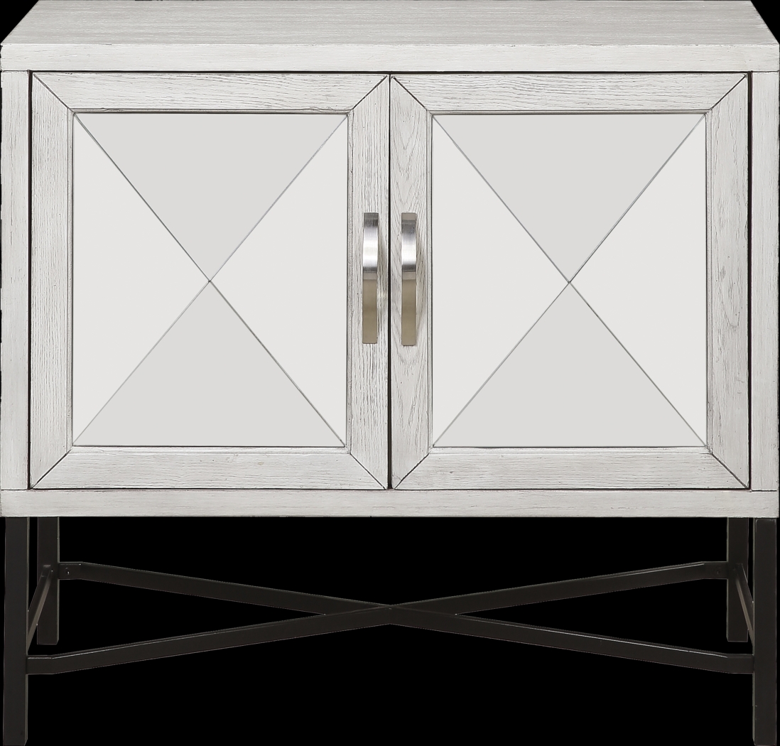 A Better Perspective Off White Two Door Accent Cabinet - Thumbnail - Image 2