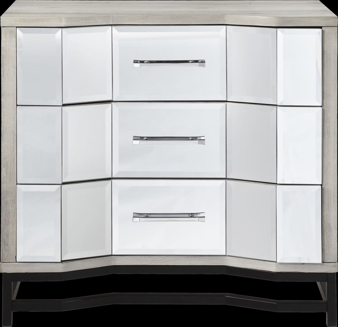 A Better Perspective White 3 Drawer Accent Cabinet - Thumbnail - Image 2