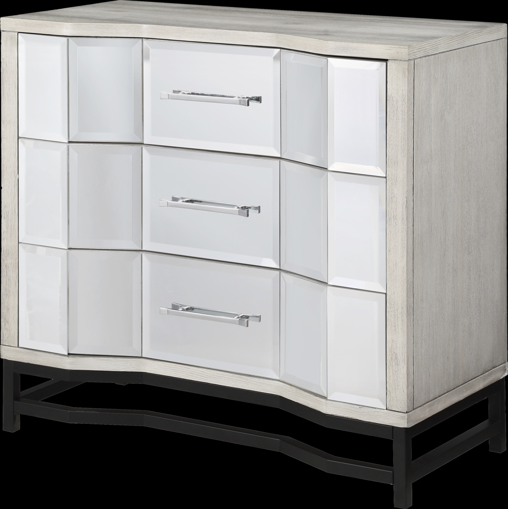 A Better Perspective White 3 Drawer Accent Cabinet - Thumbnail - Image 1