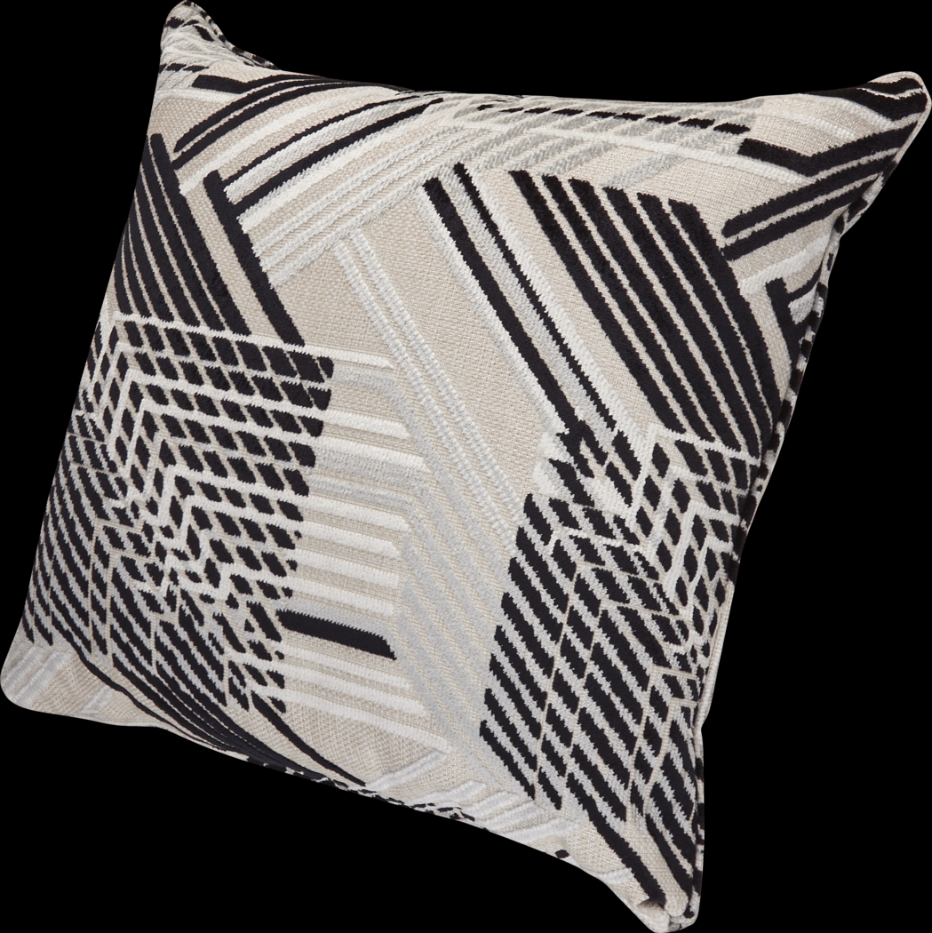 A-Maze Black Pillow, Set of Two - Thumbnail - Image 2