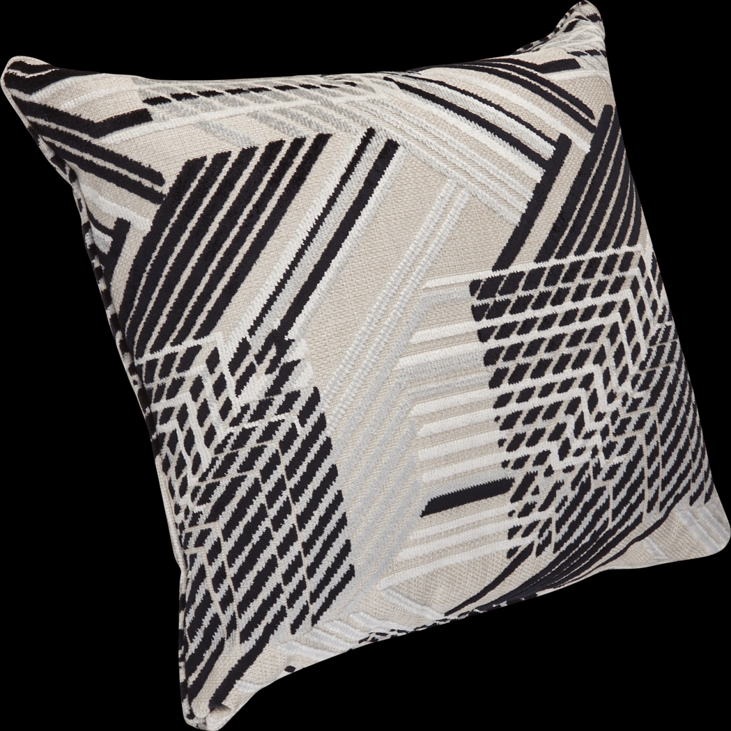 A-Maze Black Pillow, Set of Two - Thumbnail - Image 3