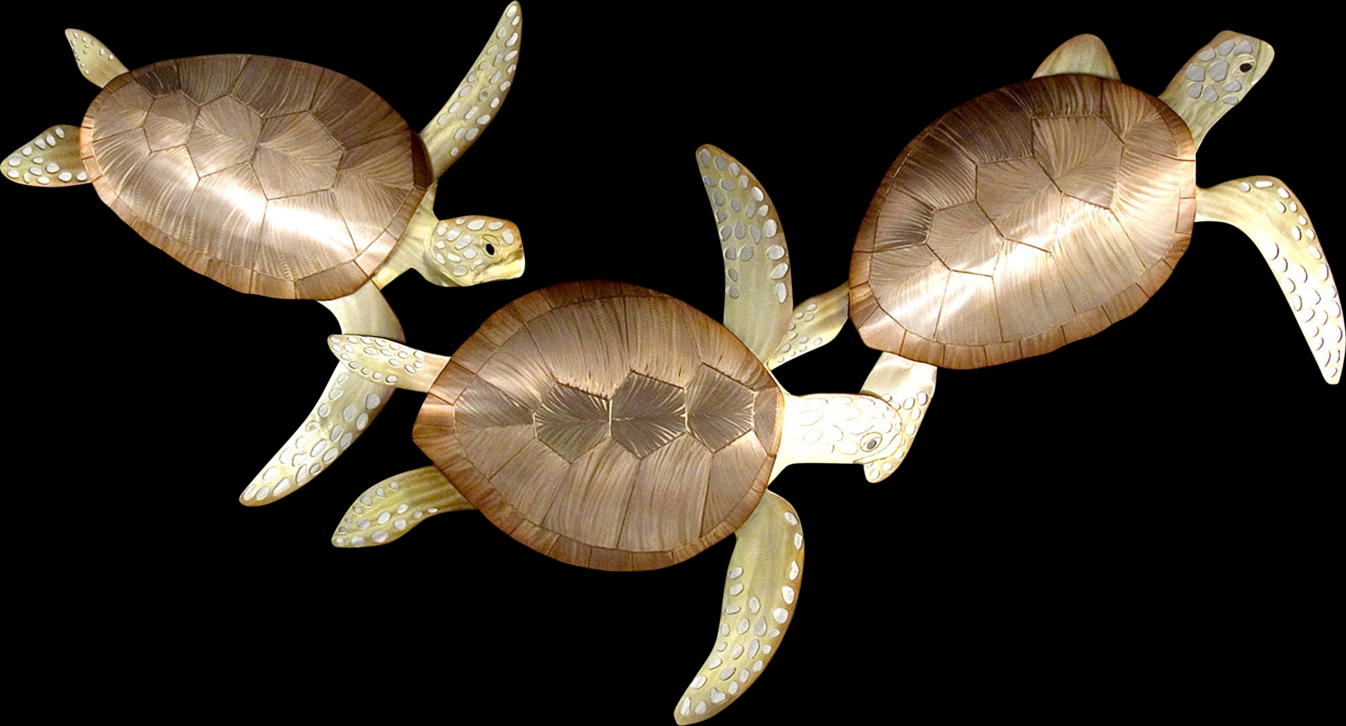 A Turtle Gathering Brown Indoor/Outdoor Wall Art - Thumbnail - Image 1
