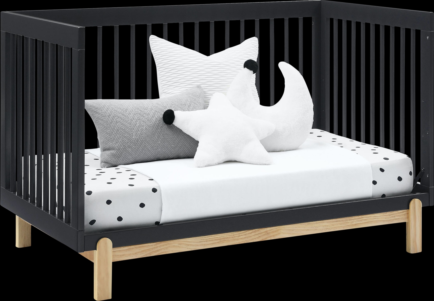 Kids Aadi Charcoal Convertible Crib - Thumbnail - Image 6