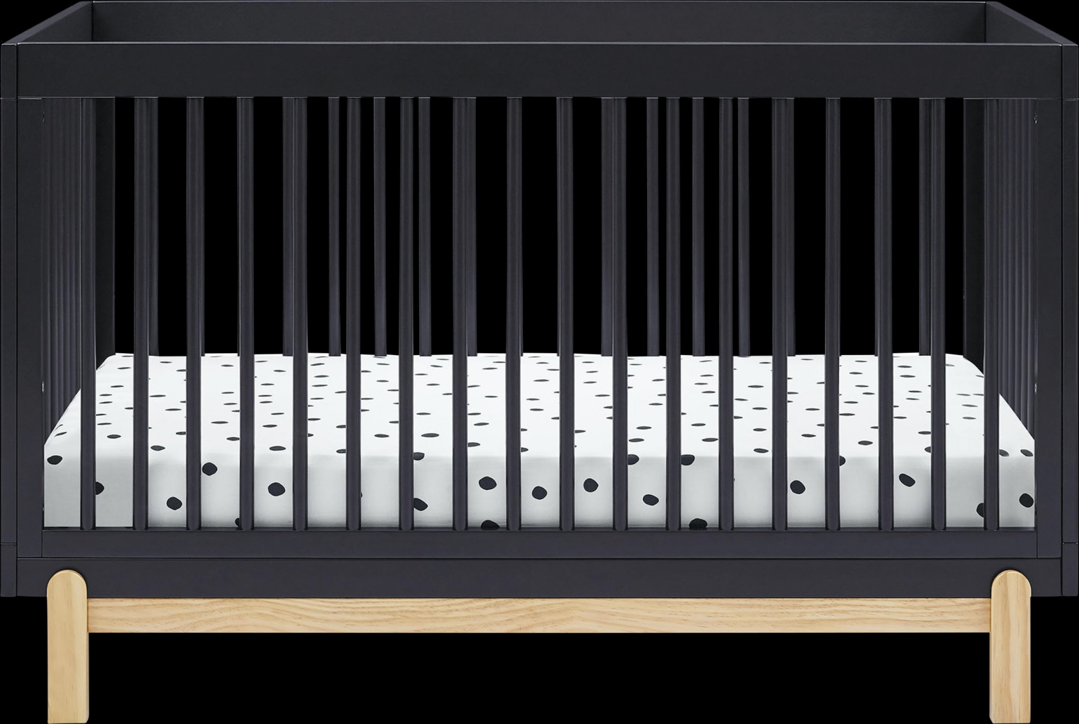 Kids Aadi Charcoal Convertible Crib - Thumbnail - Image 1