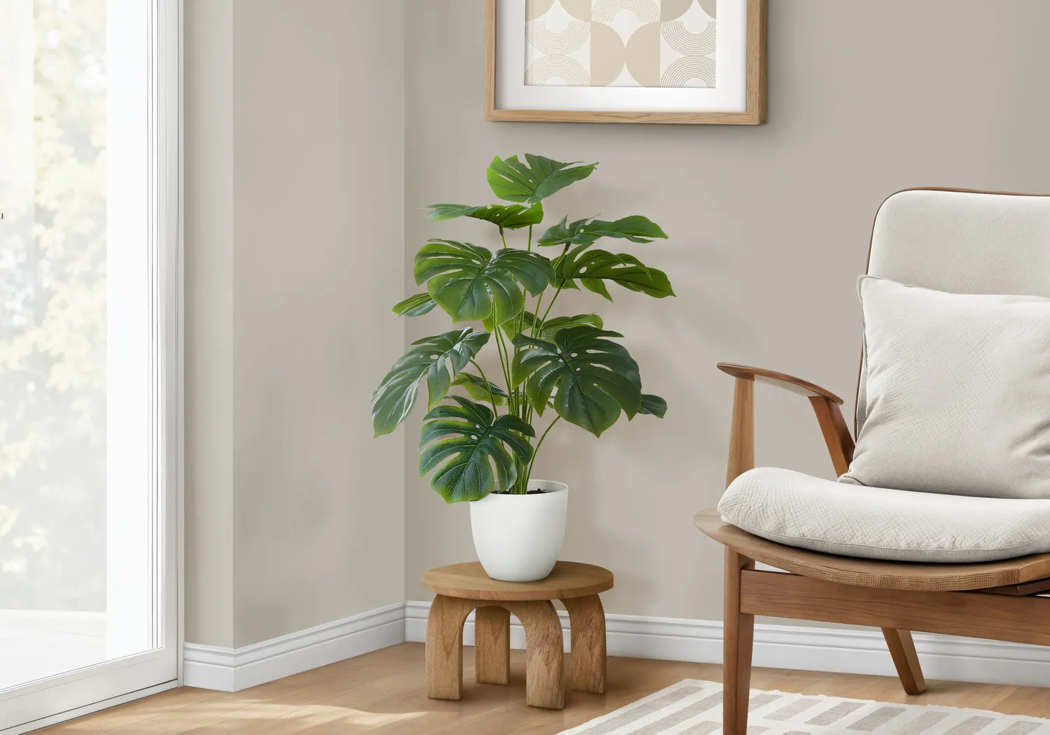 Aarav Green Silk Plant - Thumbnail - Image 2