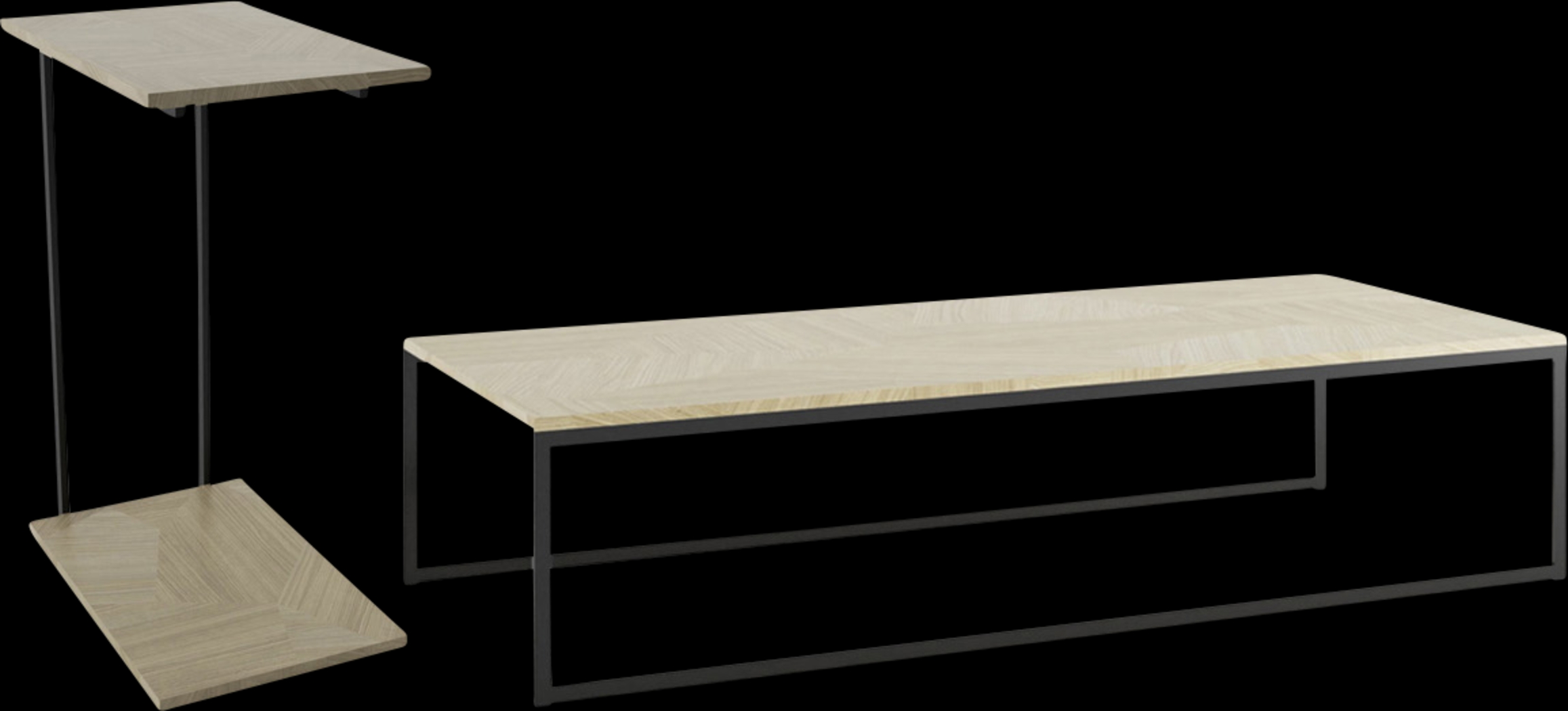 Aardvark Walk Beige 2 Piece Table Set - Thumbnail - Image 1