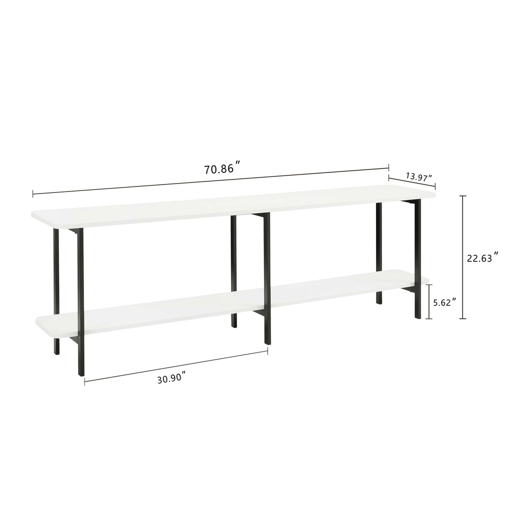 Aardvark Walk White 71 in. Console - Thumbnail - Image 13