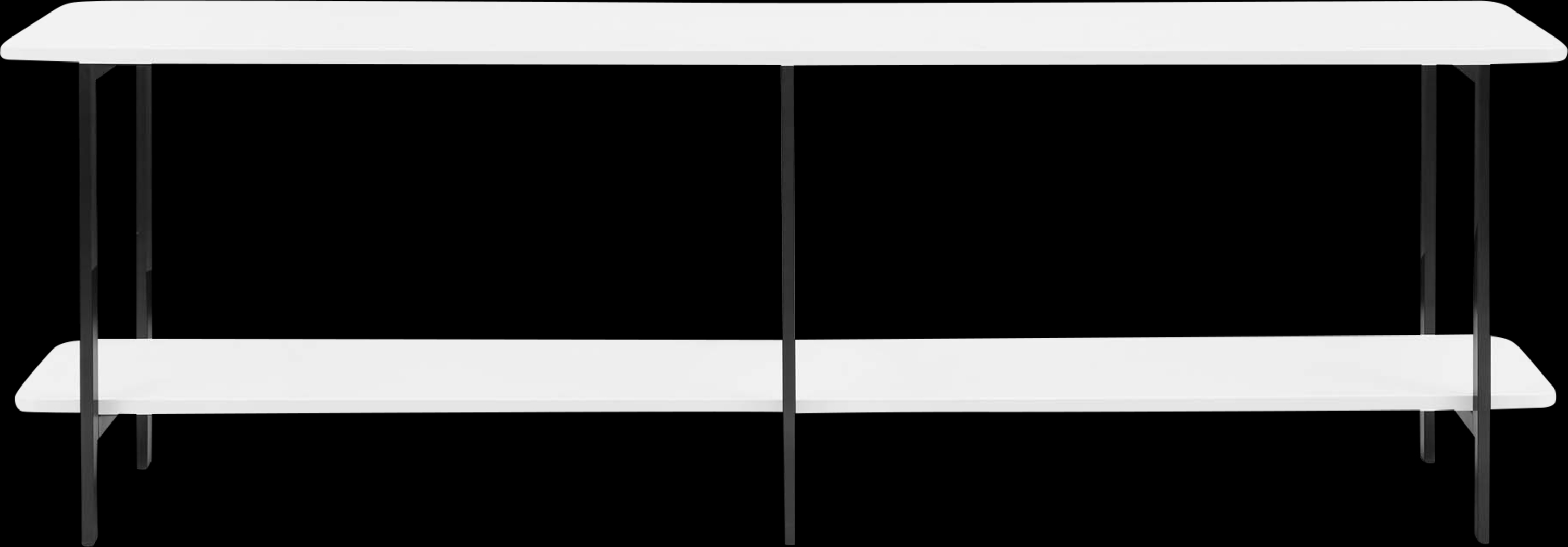 Aardvark Walk White 71 in. Console - Thumbnail - Image 1