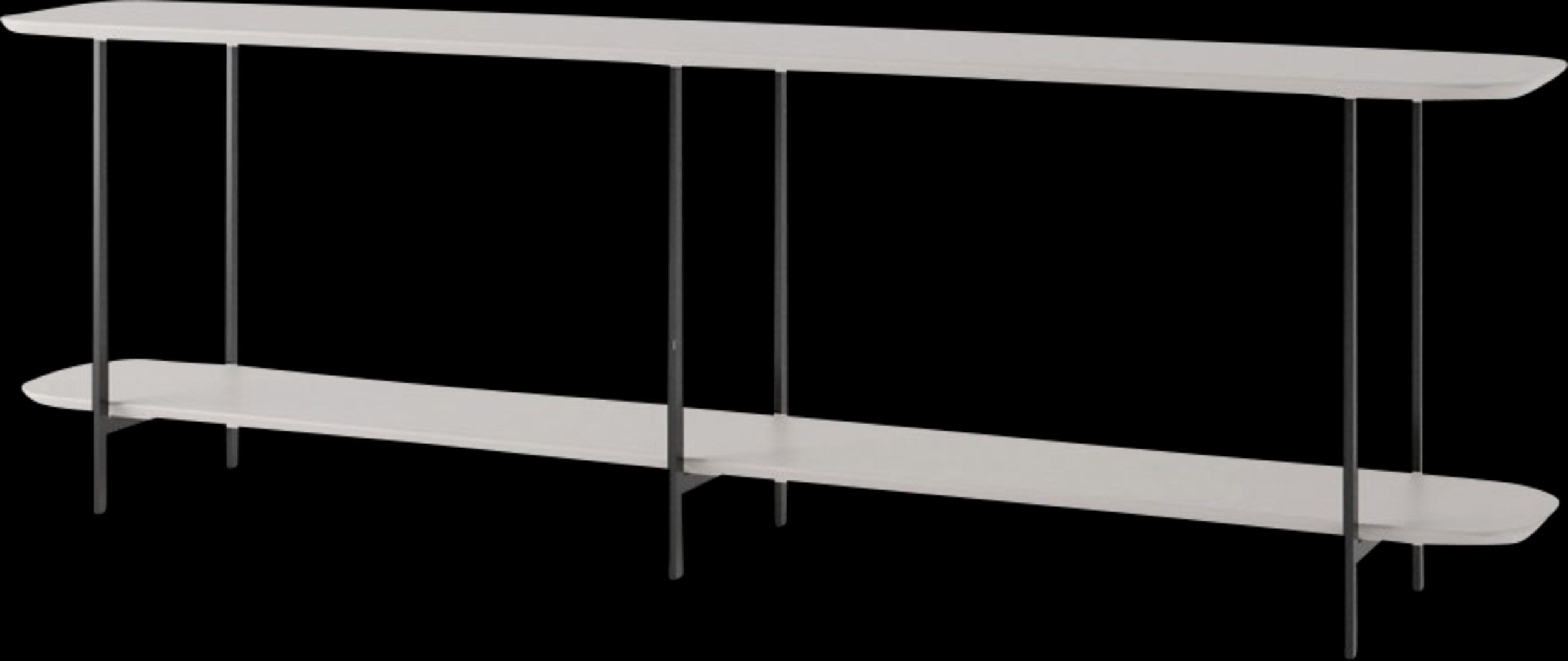 Aardvark Walk White Sofa Table - Thumbnail - Image 2