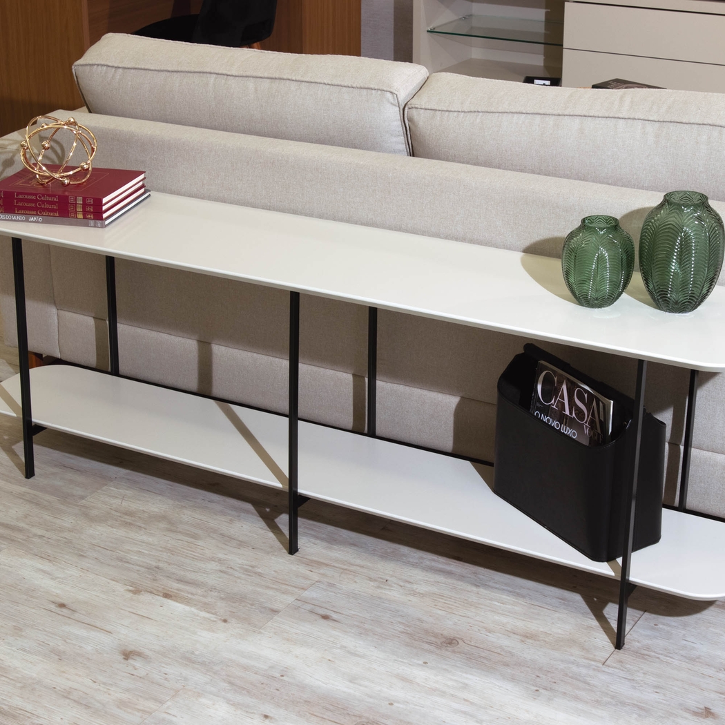 Aardvark Walk White Sofa Table - Thumbnail - Image 6