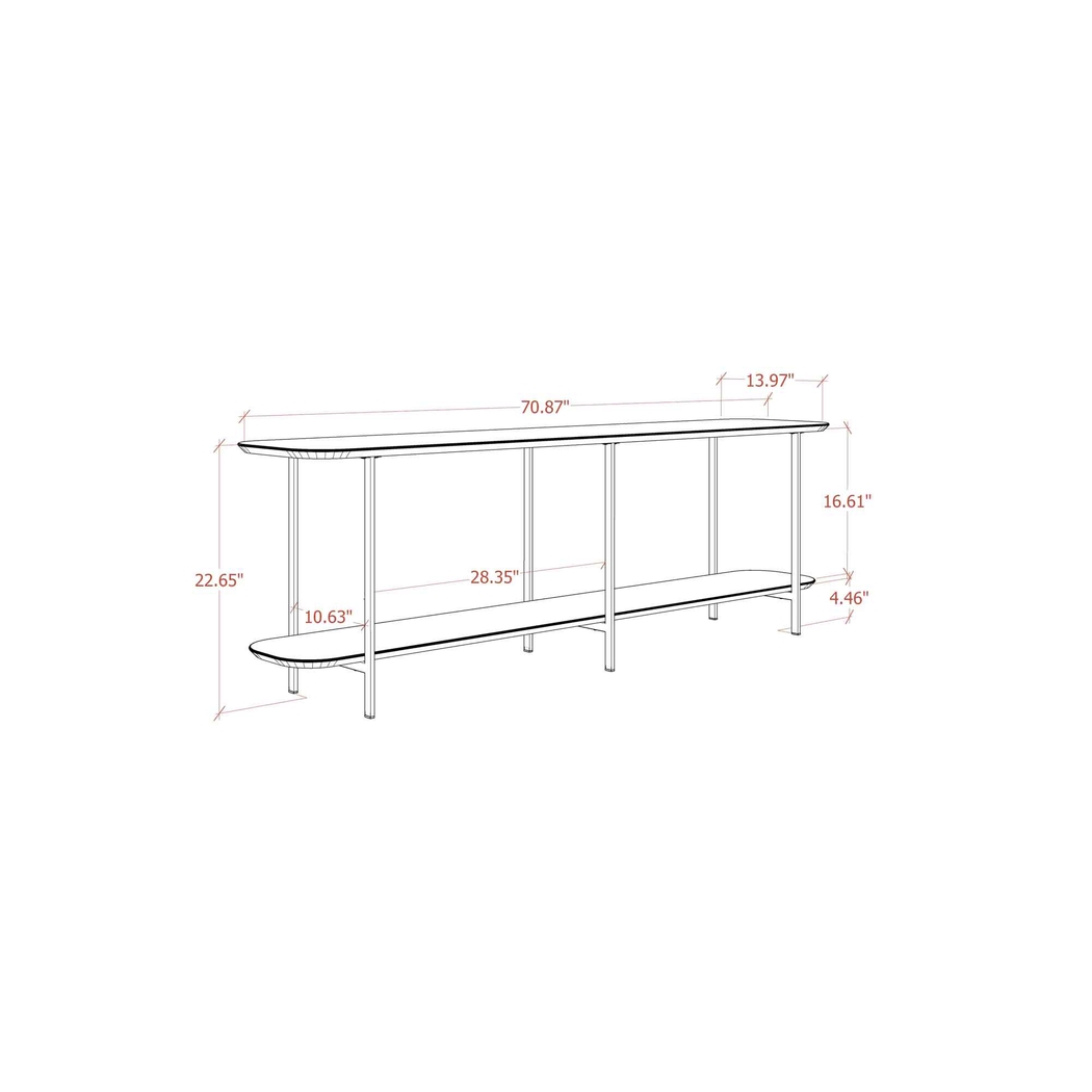 Aardvark Walk White Sofa Table - Thumbnail - Image 7