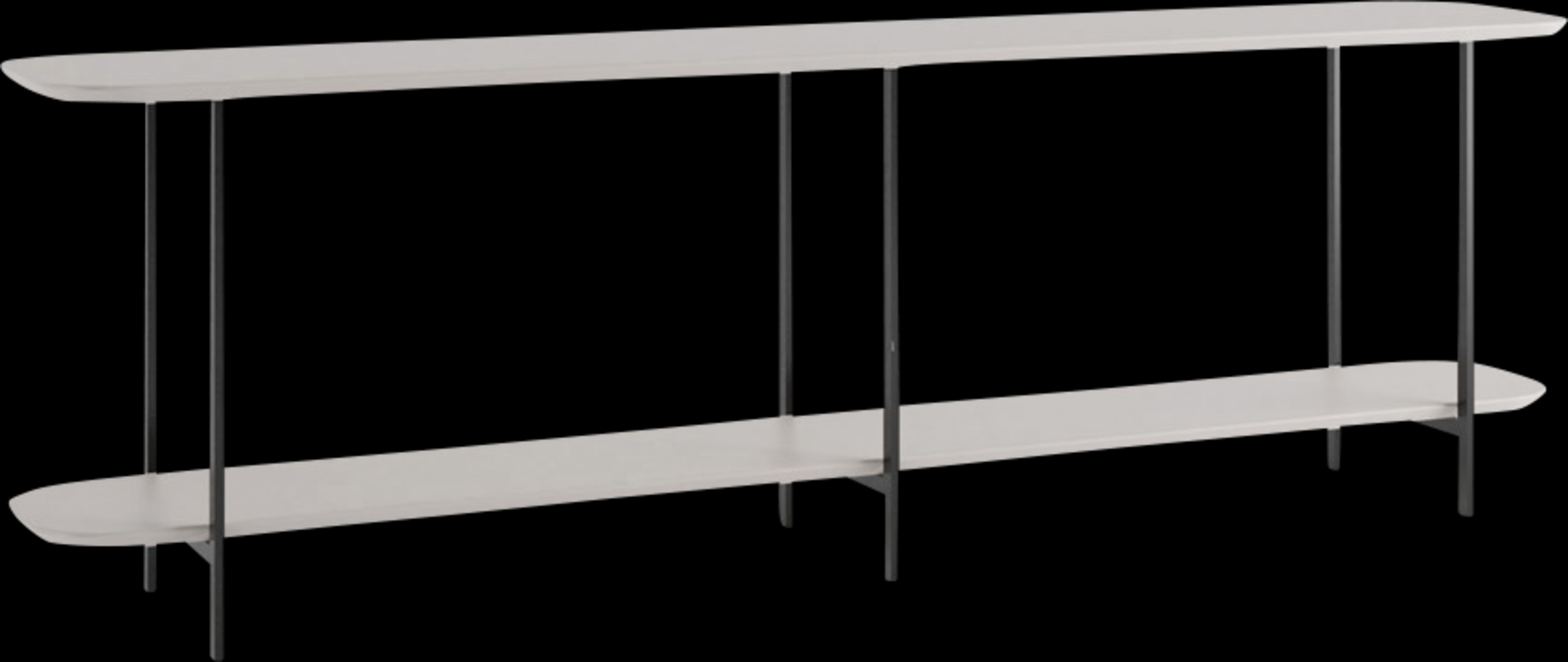 Aardvark Walk White Sofa Table - Thumbnail - Image 1