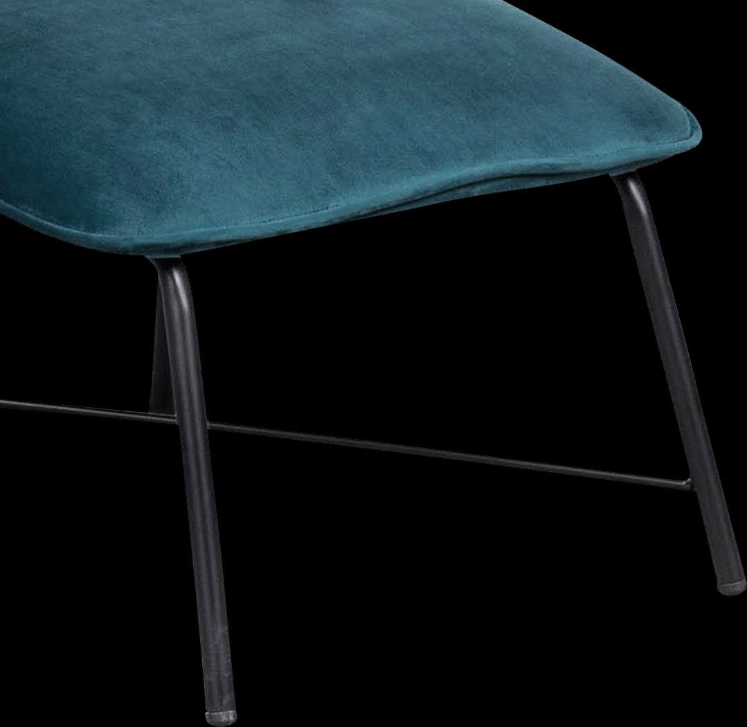 Aaronwood Blue Accent Chair and Ottoman - Thumbnail - Image 6