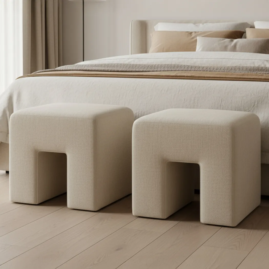 Aashoor White Stool - Image 3