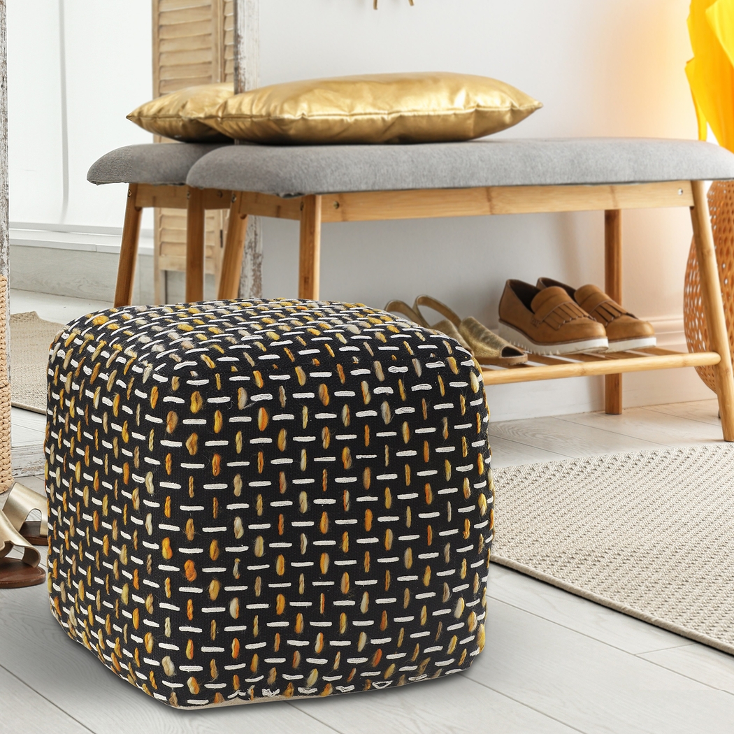 Abanela Black Pouf - Thumbnail - Image 2