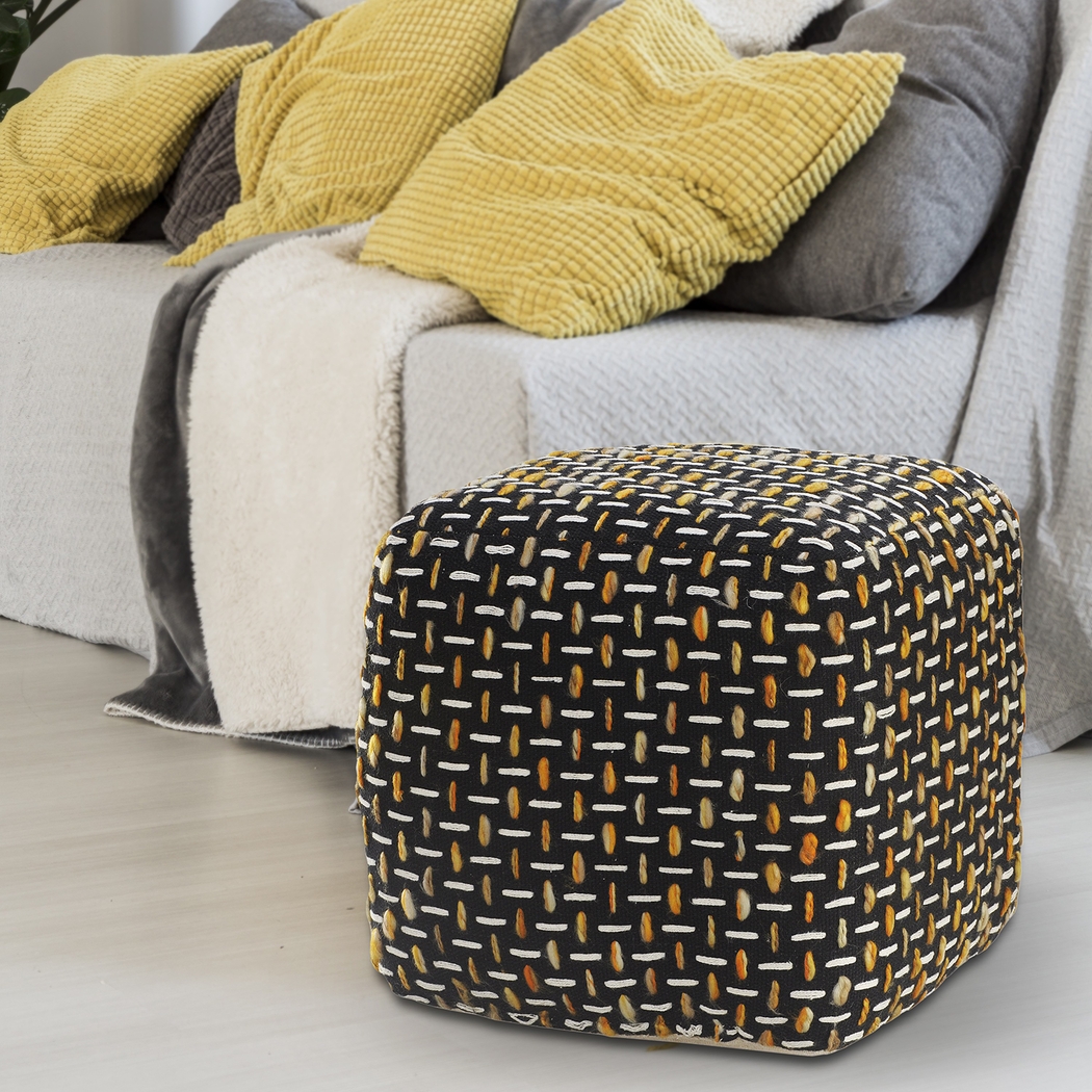 Abanela Black Pouf - Thumbnail - Image 3