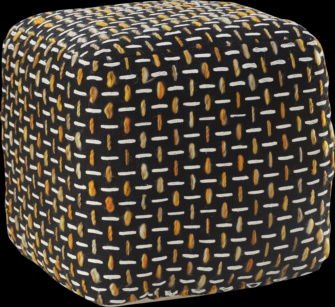 Abanela Black Pouf - Thumbnail - Image 1