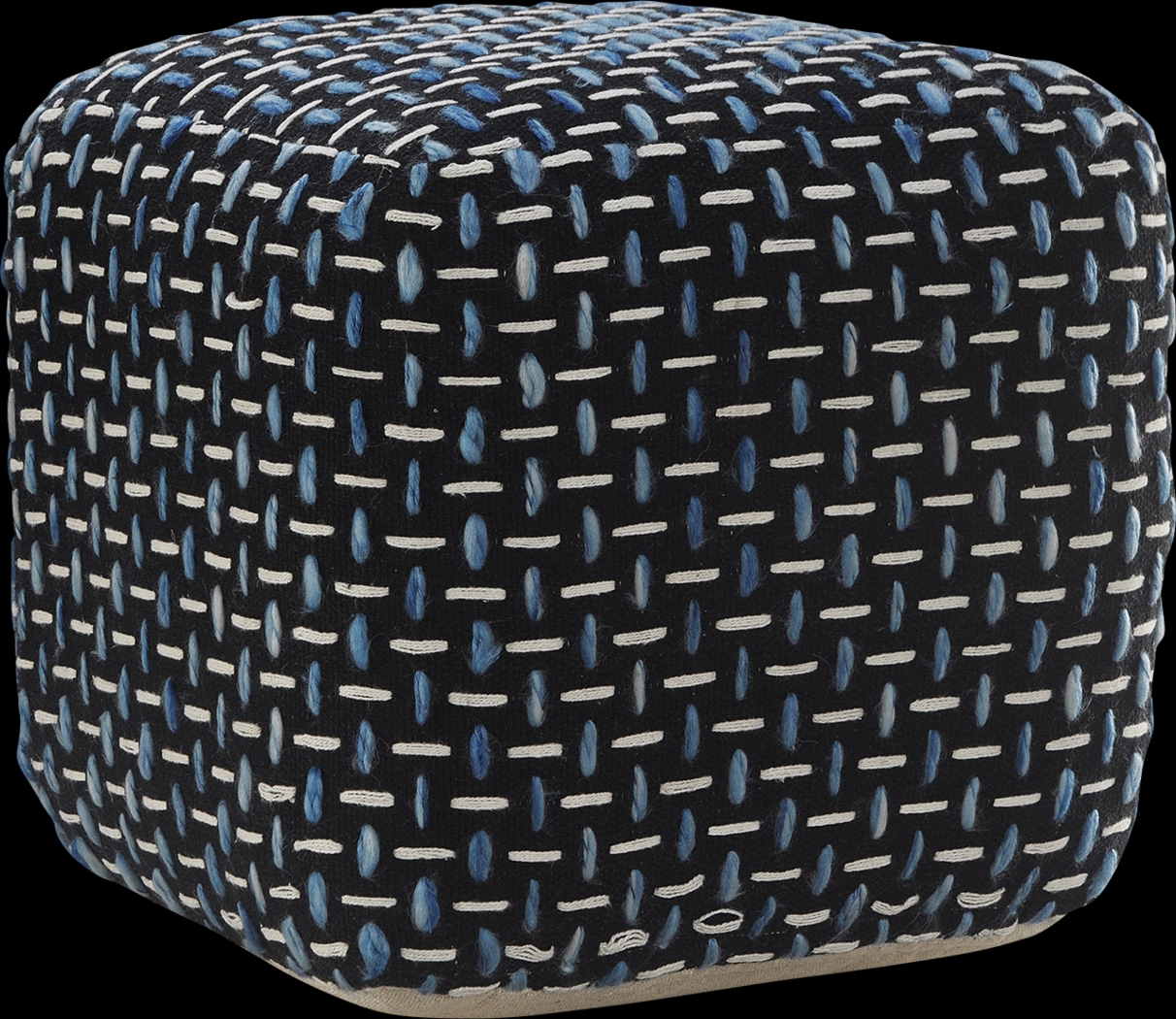 Abanela Blue Pouf - Thumbnail - Image 1