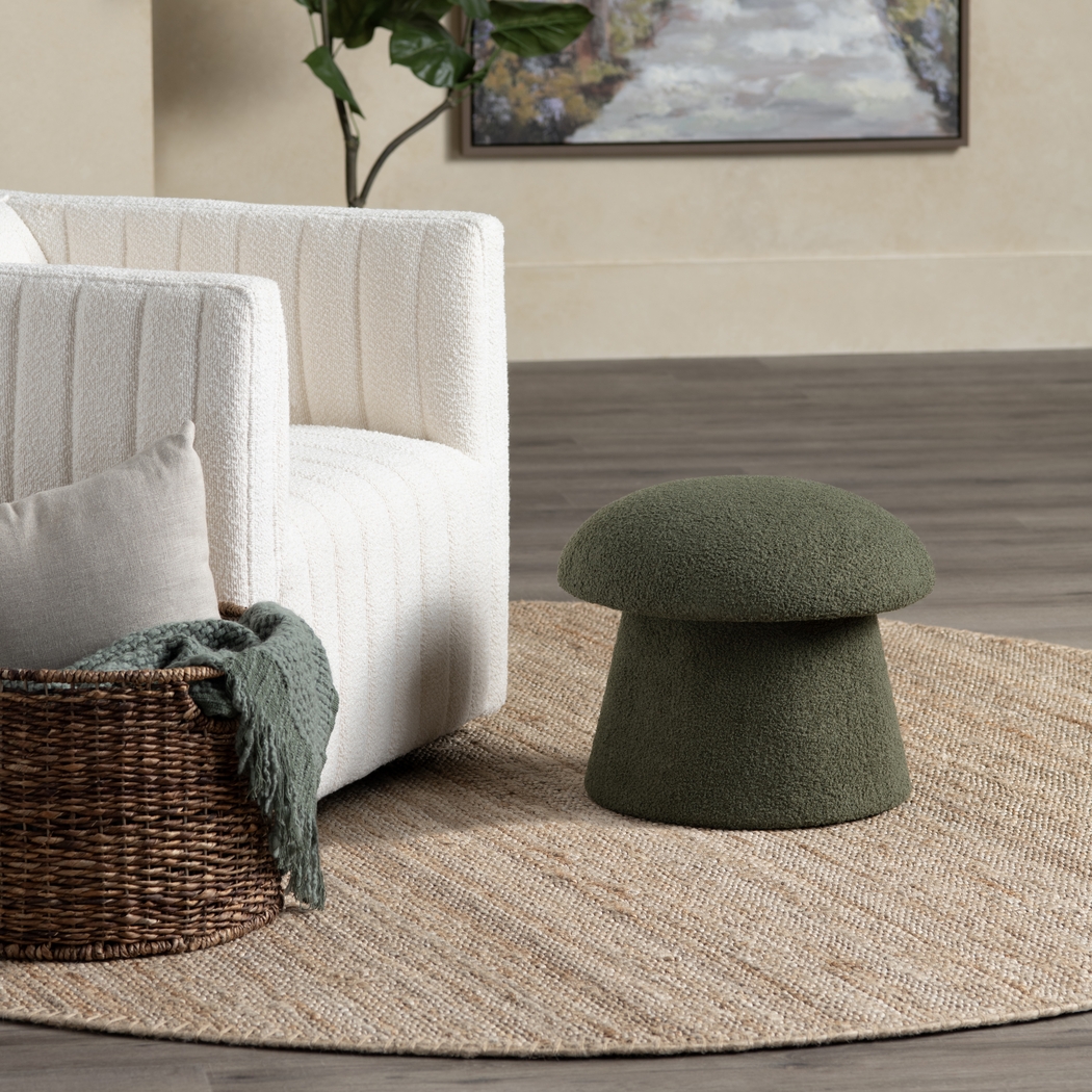 Abanto Dark Green Storage Ottoman - Thumbnail - Image 2