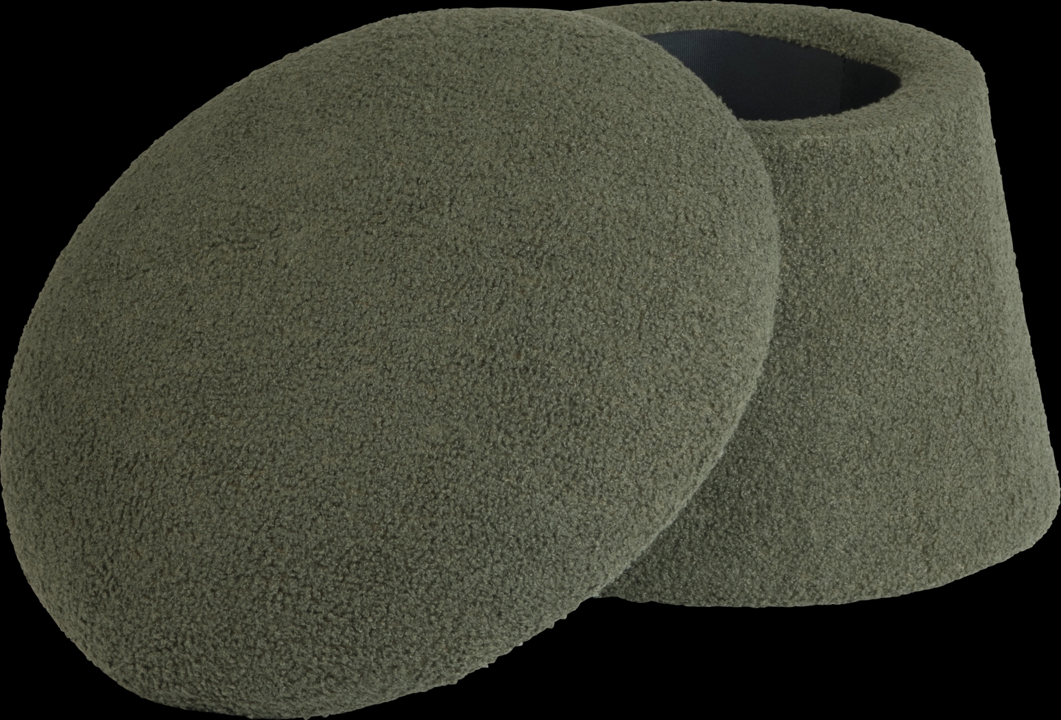 Abanto Dark Green Storage Ottoman - Thumbnail - Image 3