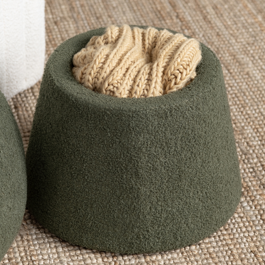 Abanto Dark Green Storage Ottoman - Thumbnail - Image 6