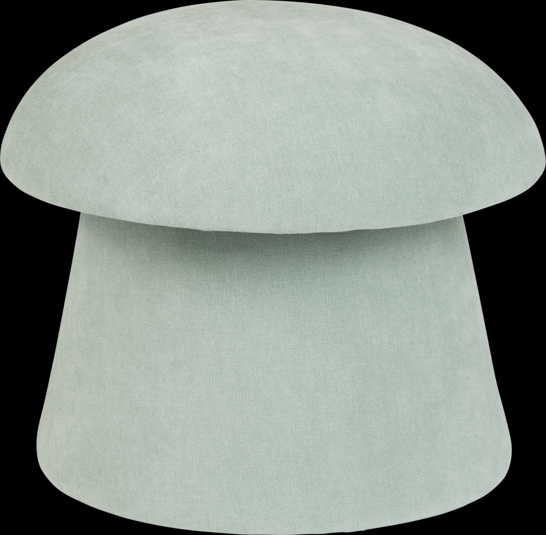 Abanto Light Blue Storage Ottoman - Thumbnail - Image 1