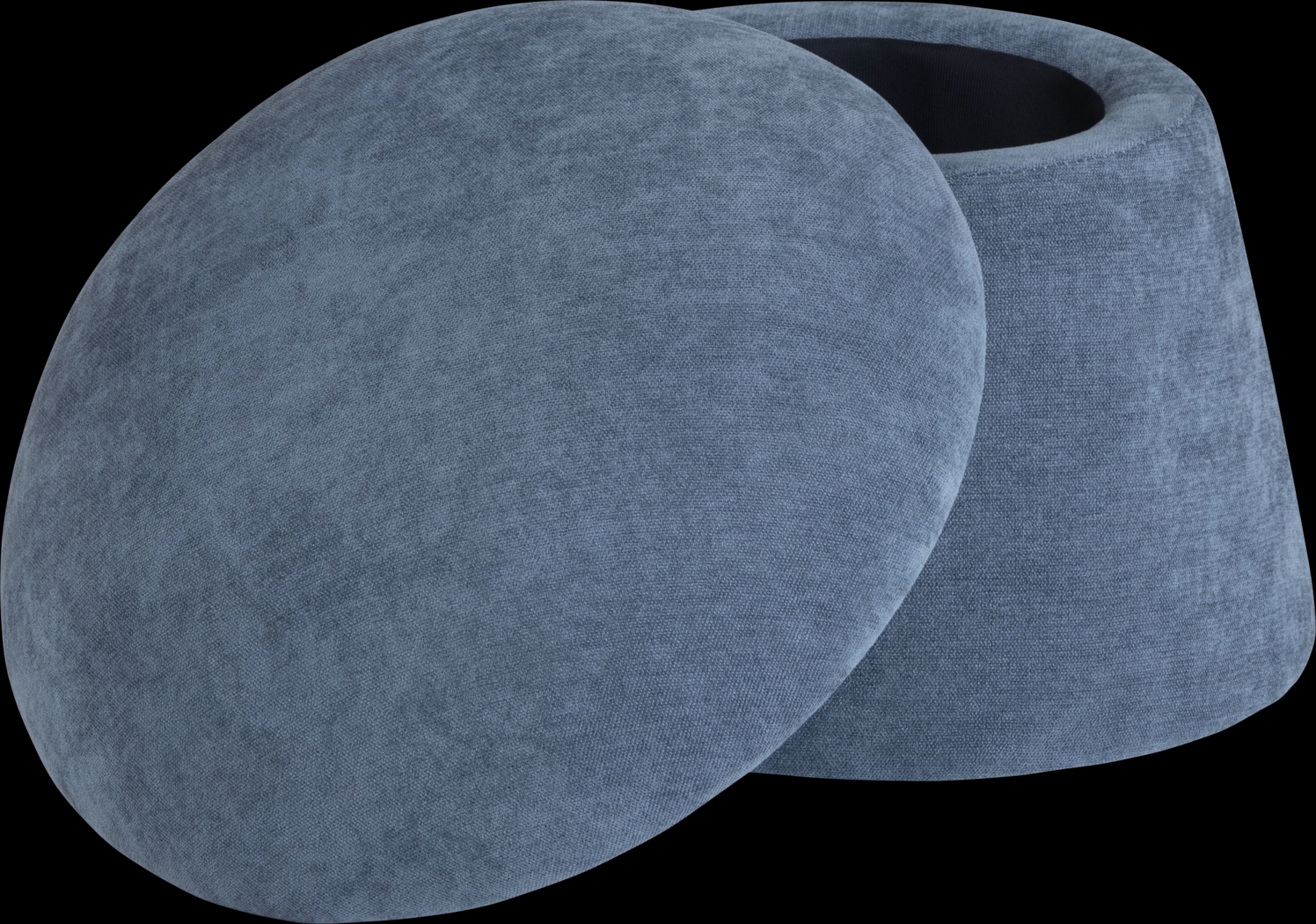 Abanto Navy Storage Ottoman - Thumbnail - Image 3