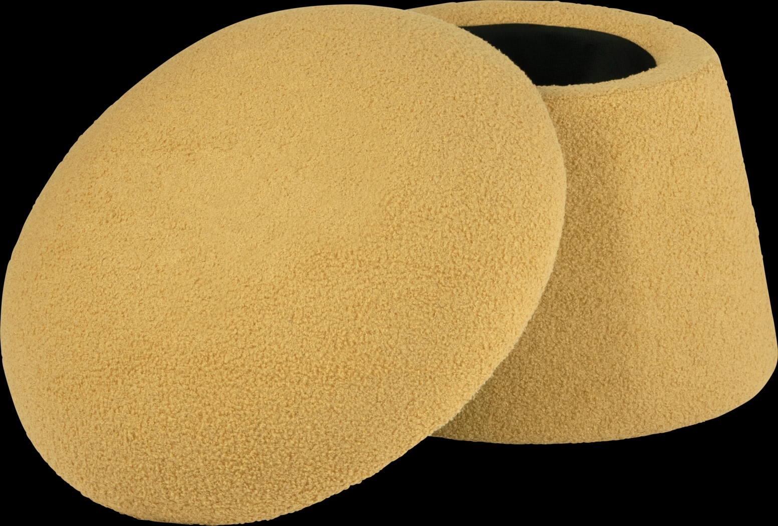 Abanto Yellow Storage Ottoman - Thumbnail - Image 3