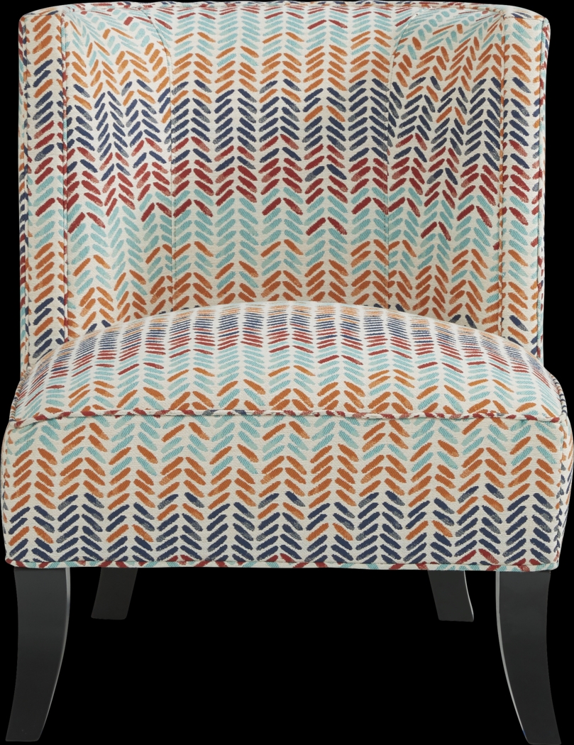 Abba Zabba Blue Accent Chair - Thumbnail - Image 2