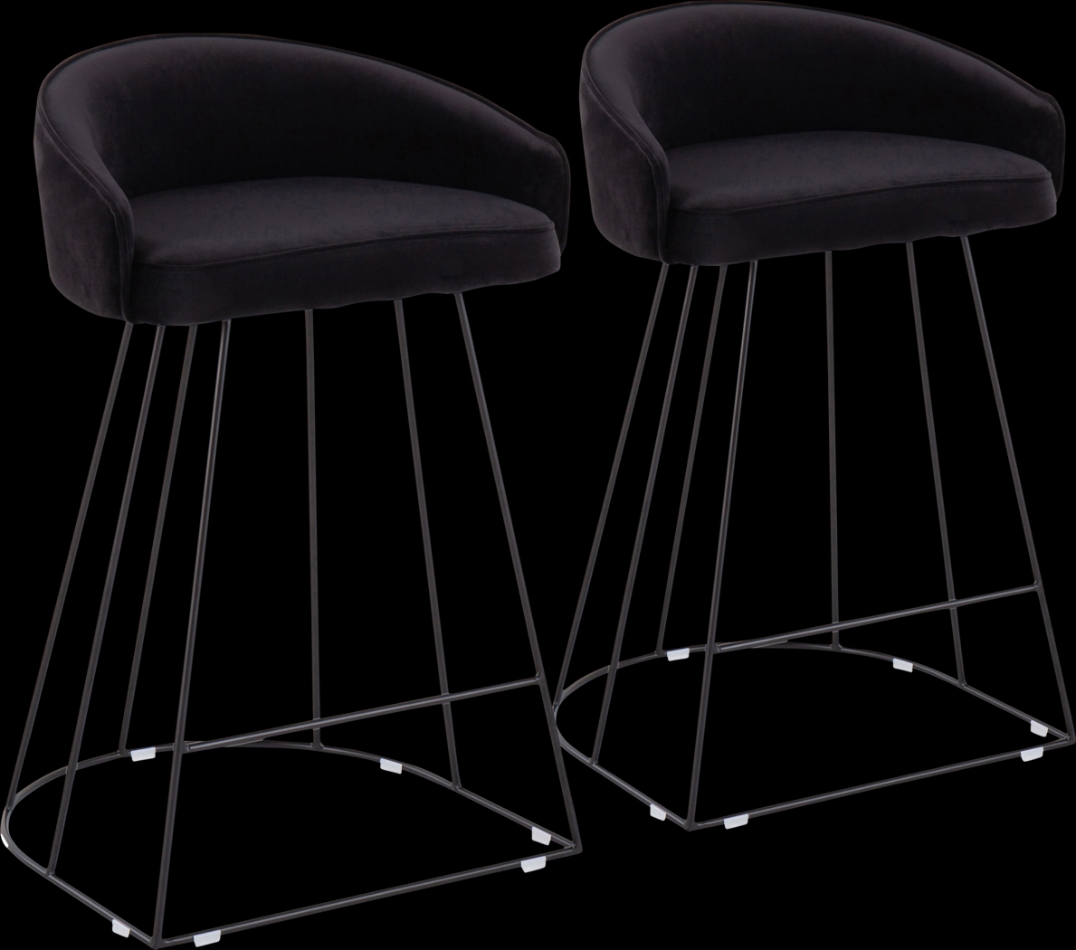 Abberdale I Black Counter Height Stool Set of 2 - Thumbnail - Image 1