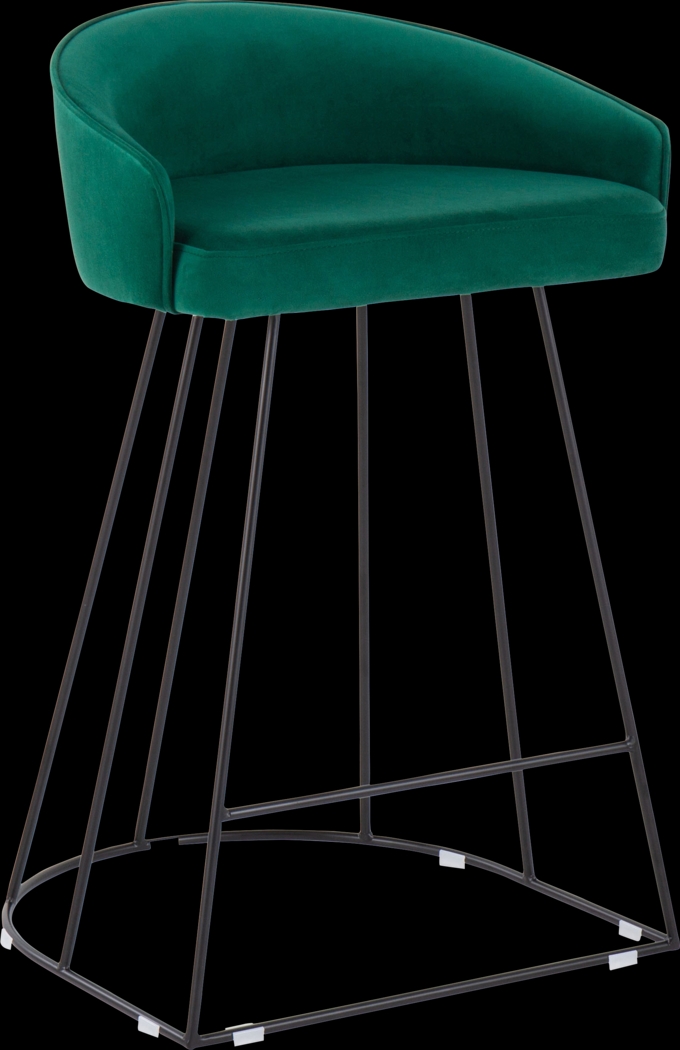 Abberdale I Green Counter Height Stool Set of 2 - Thumbnail - Image 2