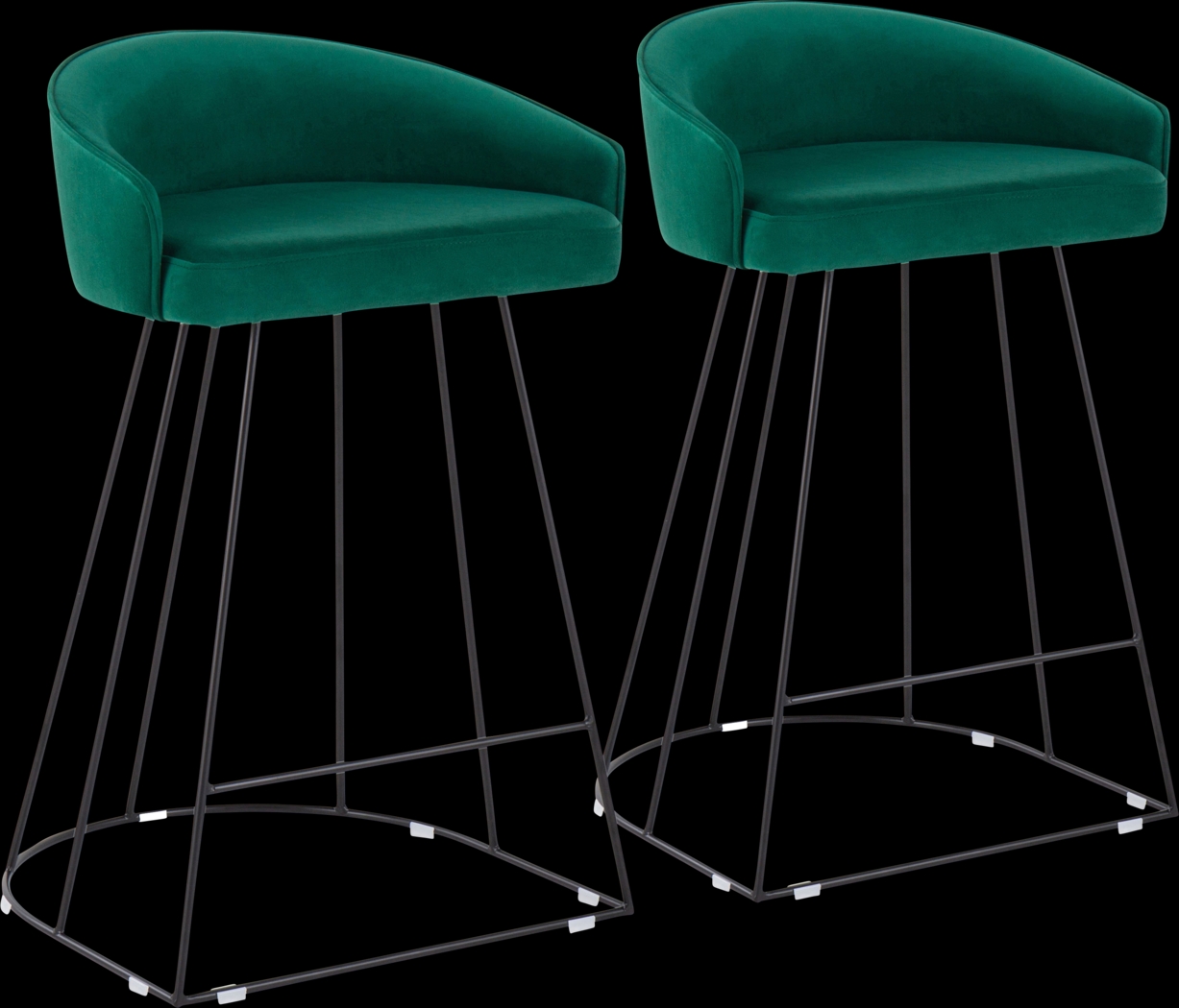 Abberdale I Green Counter Height Stool Set of 2 - Thumbnail - Image 1