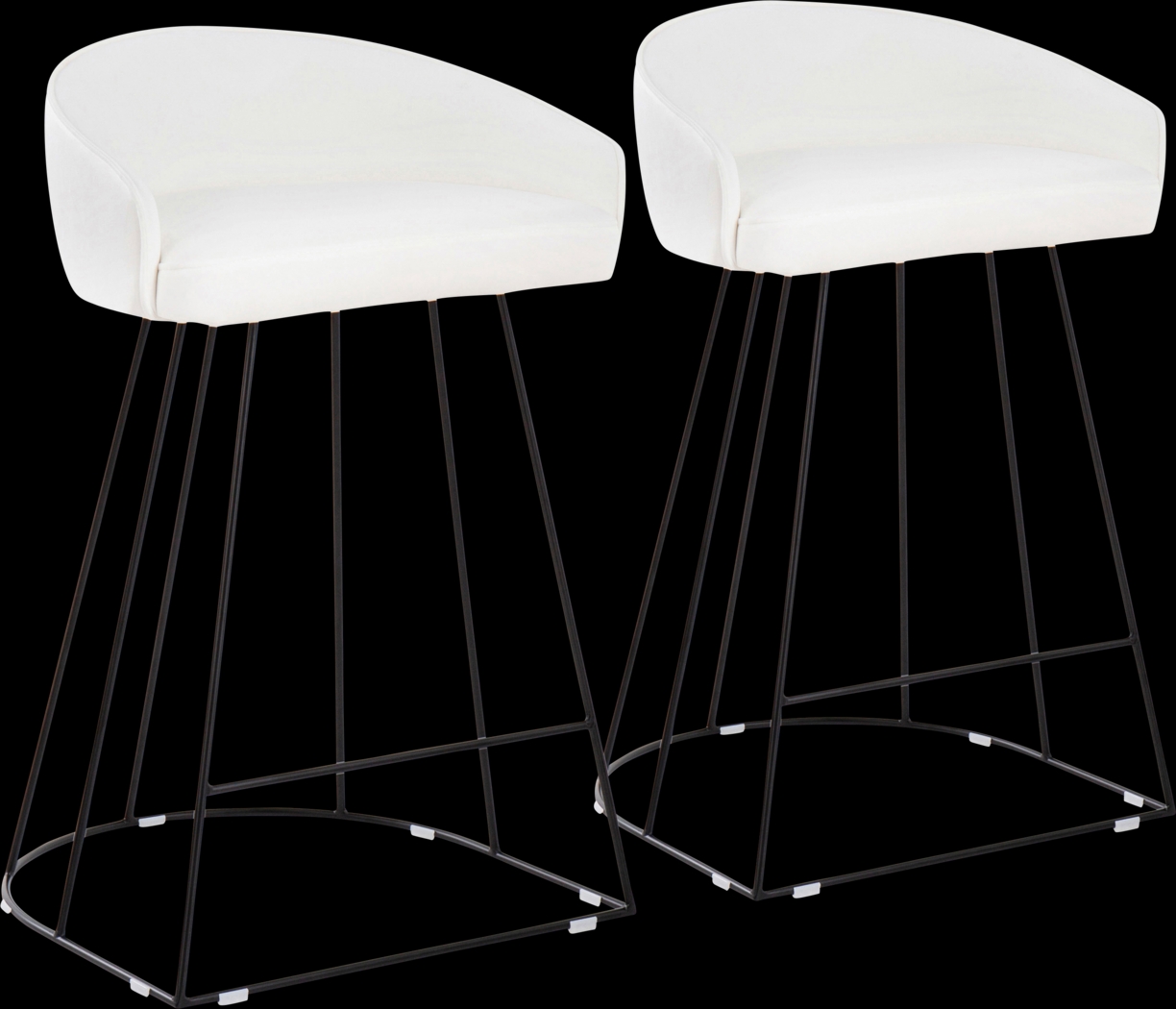 Abberdale I White Counter Height Stool Set of 2 - Thumbnail - Image 1