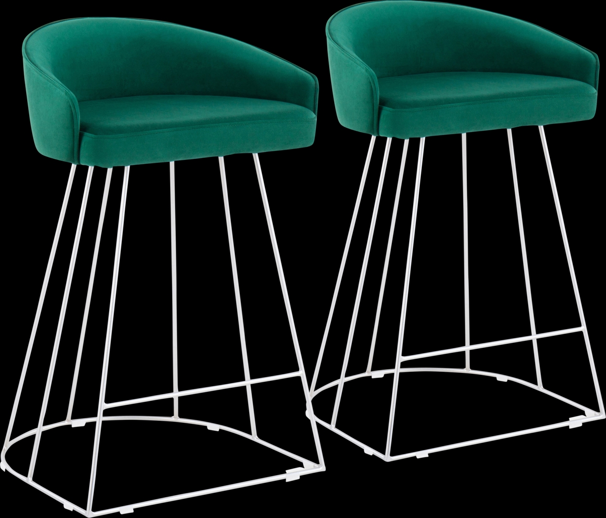 Abberdale II Green Counter Height Stool Set of 2 - Thumbnail - Image 1